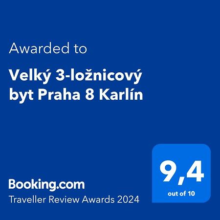 Appartamento Velky 3-Loznicovy Byt Praha 8 Karlin Esterno foto